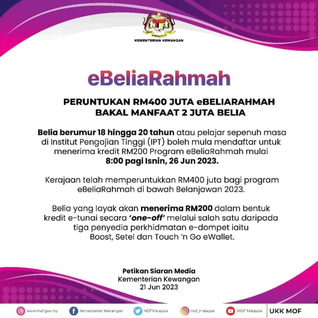 eBelia Rahmah Siaran Media